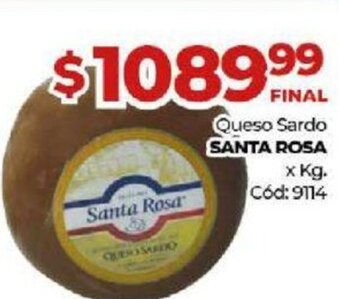 Diarco Santa Rosa Queso Sardo x kg oferta