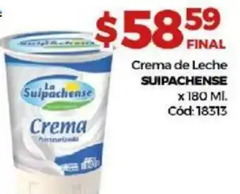Diarco Suipachense Crema de Leche x 180ml oferta