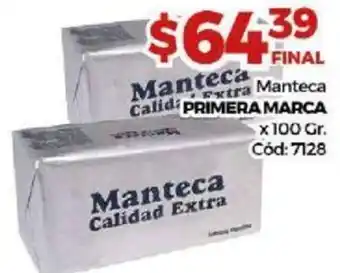 Diarco Primera Marca Manteca x 100gr oferta