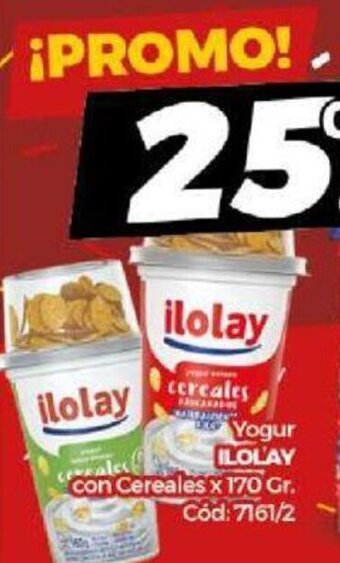 Diarco Ilolay Yogur con Cereales x 170gr oferta