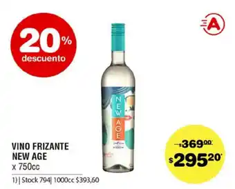Atomo Conviene Vino Frizante New Age x 750cc oferta