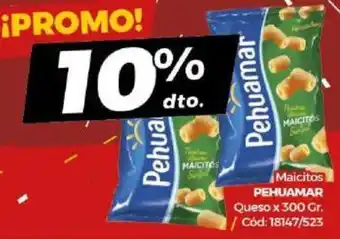 Diarco Pehuamar Maicitos Queso x 300gr oferta