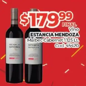 Diarco Estancia Mendoza Vino Malbec Cabernet 1.125Lt oferta