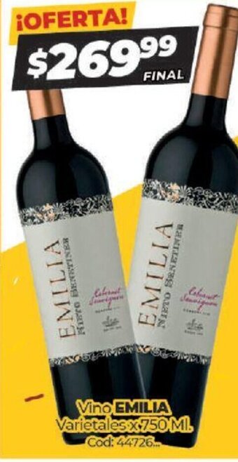 Diarco Emilia Vino Varietales x 750ml oferta