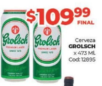Diarco Grolsch Cerveza x 473ml oferta