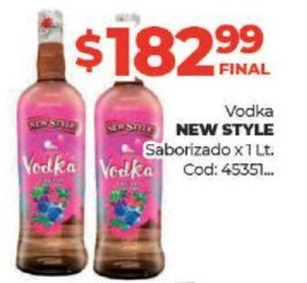Diarco New Style Vodka Saborizado x 1 Lt oferta