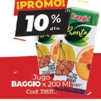 Diarco Baggio Jugo x 200ml oferta