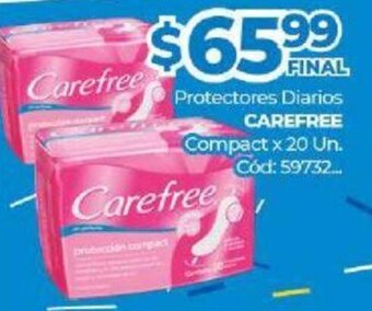 Diarco Carefree Protectores Diarios Compact x 20Un oferta