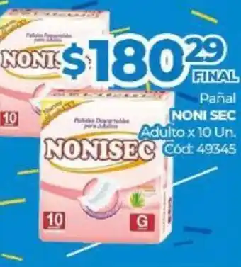 Diarco Noni Sec Pañal Adulto x 10Un oferta