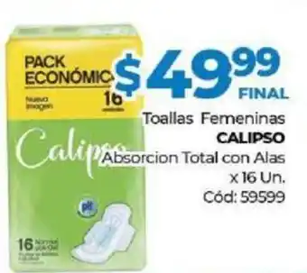 Diarco Calipso Toallas Femeninas x 16Un oferta