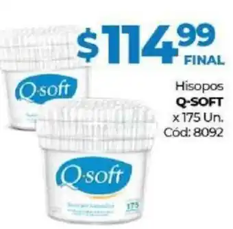 Diarco Q-Soft Hisopos x 175 Un oferta