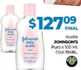 Diarco Johnson's Aceite Puro x 100ml oferta