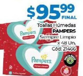Diarco Pampers Toallas Húmedas Siempre Limpio x 48Un oferta