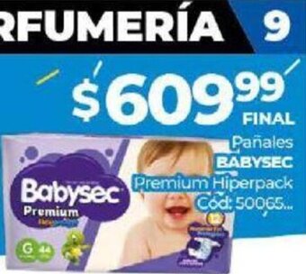 Diarco Babysec Pañales Premium Hiperpack oferta