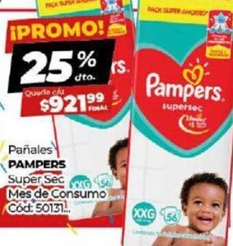 Diarco Pampers Pañales Super Sec Mes de Consumo oferta