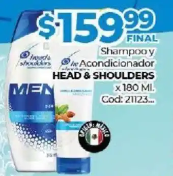 Diarco Head & Shoulder Shampoo y Acondicionador 180ml oferta
