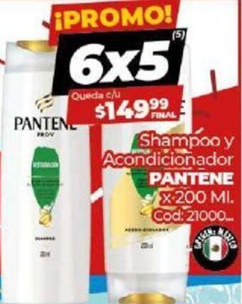 Diarco Pantene Shampoo y Acondicionador x 200ml oferta