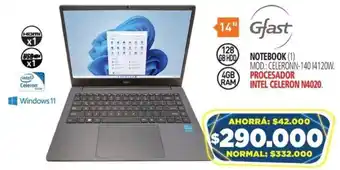 Casa del Audio Gfast NOTEBOOK 14" oferta