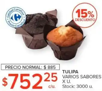 Carrefour TULIPA VARIOS SABORES X U. oferta