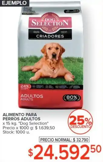 Carrefour ALIMENTO PARA PERROS ADULTOS x 15 kg. Dog Selection oferta