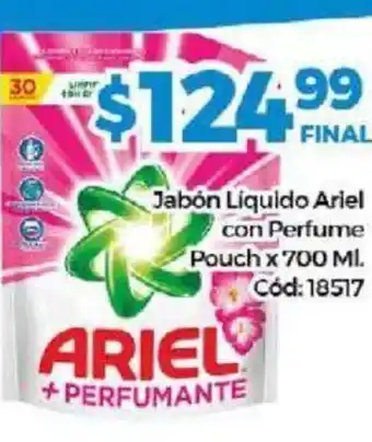 Ariel Jabón liquido con Perfume Pouch 700ml