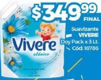 Diarco Vivere Suavizante Doy Pack x 3Lt oferta