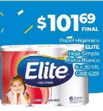 Diarco Elite Pap Hig. Hoja Simple Extra Blanco 6x30 Mt oferta