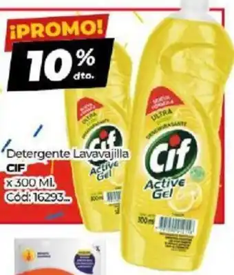 Diarco CIF Detergente Lavavajilla 300ml oferta