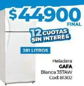 Diarco Gafa Heladera Blanca 657AW oferta