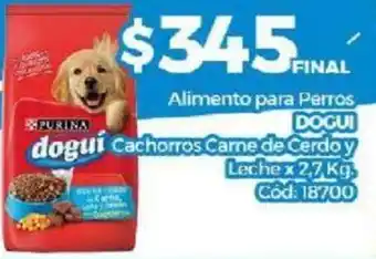 Diarco Dogui Alimento para Perros Cachorros Carne de Cerdo y LEche 2,2kg oferta