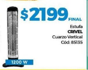 Diarco Crivel Estufa Cuarzo Vertical oferta