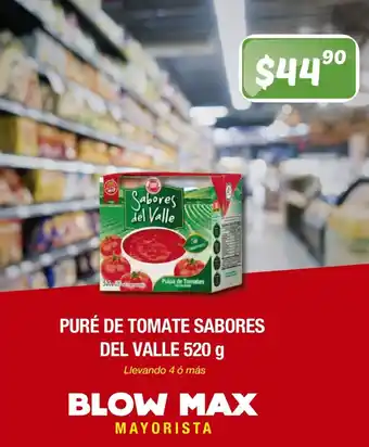 Puré De Tomate Sabores Del Valle 520g