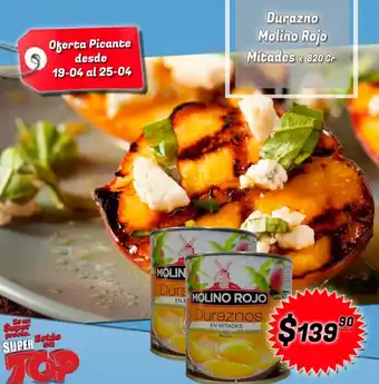 Durazno Molino Rojo Mitades 820gr