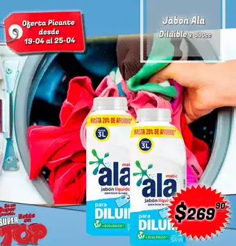 Supermercados Top Jabon Ala Diluible 500cc oferta