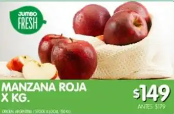 Jumbo Manzana Roja x kg oferta