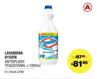 Atomo Conviene Ayudin Lavandina Antisplash Tradicional x 1000ml oferta