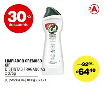 Atomo Conviene CIF Limpiador Cremoso Disintas Fragancias x 375g oferta