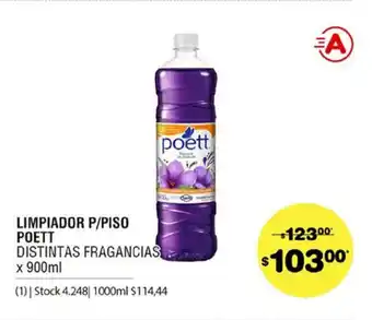 Atomo Conviene Poett Limpiador P/Piso Disintas Fragancias x 900ml oferta