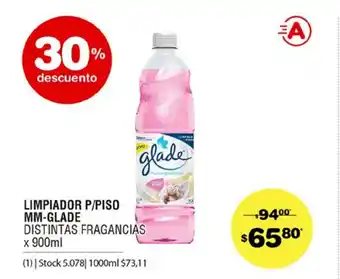 Atomo Conviene Glade Limpiador P/Piso MM Disintas Fragancias x 900ml oferta