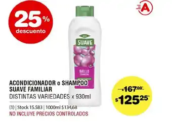 Atomo Conviene Acondicionador o Shampoo Suave Familiar Disintas Variedades x 930ml oferta