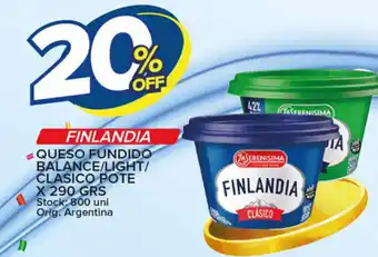 Carrefour Maxi Finlandia Queso Fundido Balance/Light/Clasico Pote x 290grs oferta