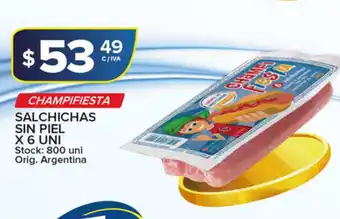 Carrefour Maxi Champifiesta Salchichas Sin Piel x 6uni oferta