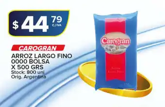Carrefour Maxi Carogran Arroz Largo Fino 0000 Bolsa x 500grs oferta
