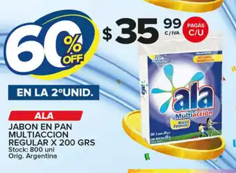 Carrefour Maxi Ala Jabon En Pan Multiaccion Regular x 200grs oferta