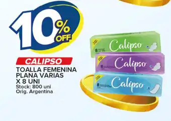 Carrefour Maxi Calipso Toalla Femenina Plana Varias x 8uni oferta