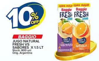 Carrefour Maxi Baggio Jugo Natural Fresh Vs Sabores x 1.5lt oferta