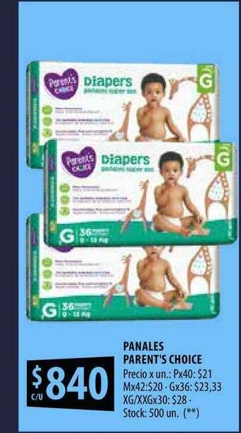 Punto Mayorista Panales Parent's Choice oferta