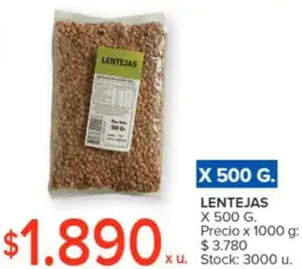 Carrefour LENTEJAS x 500g oferta