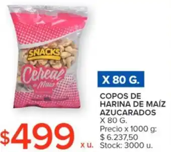 Carrefour COPOS DE HARINA DE MAÍZ AZUCARADOS x 80G oferta