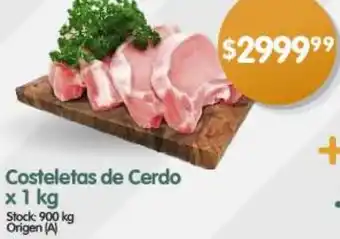 Supermercados Buenos Días Costeletas de Cerdo x 1kg oferta